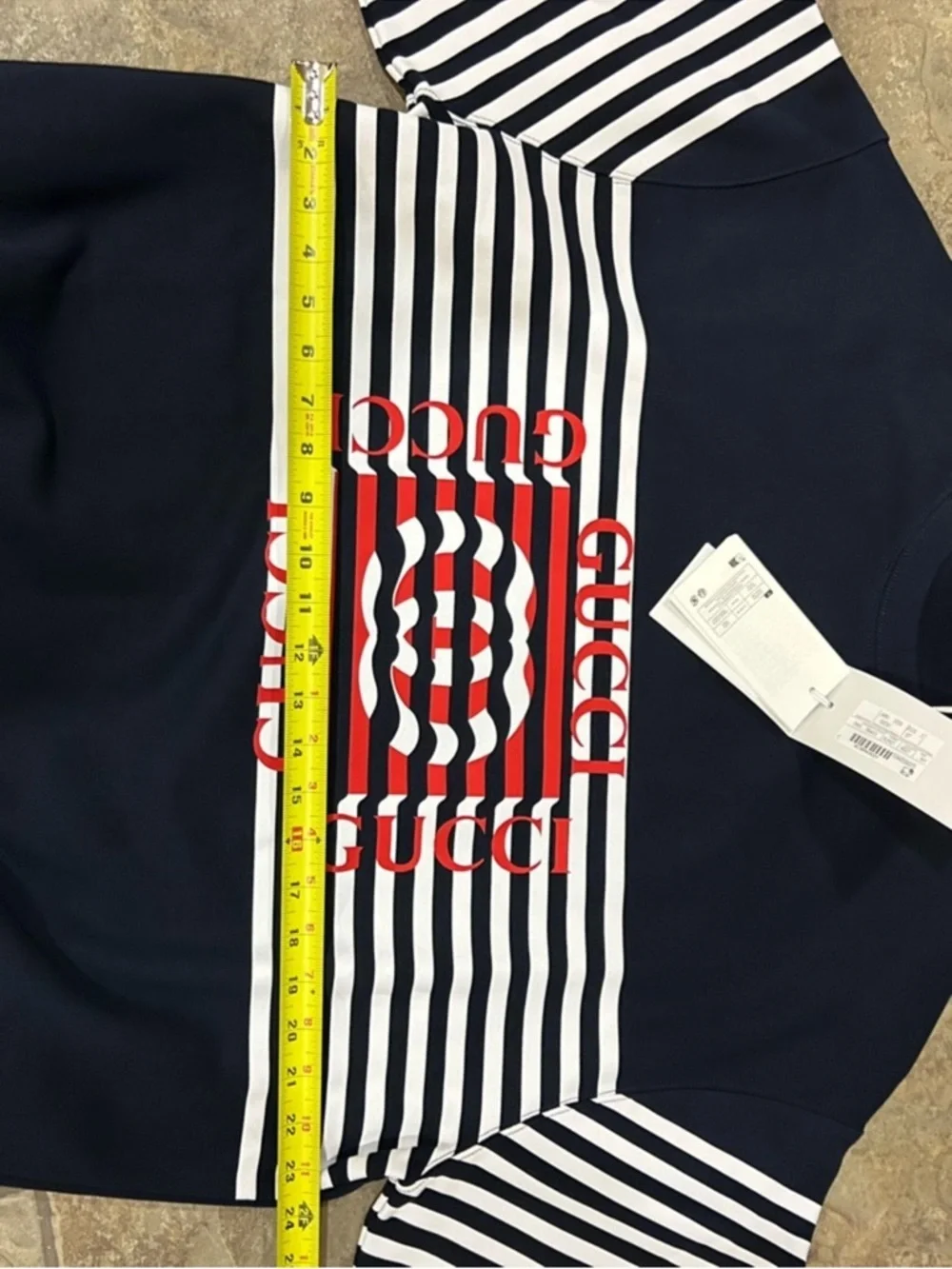 Men’s Gucci logo print 100% cotton sweatshirt size XXL made in Italy